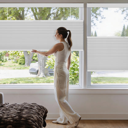 Kincmo Cordless Top Down Bottom Up Cellular Shades, 100% Blackout | Double Cell
