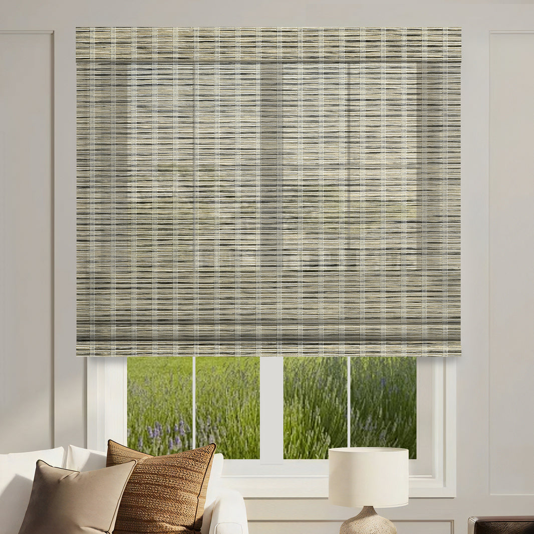 woven fabric roman shades