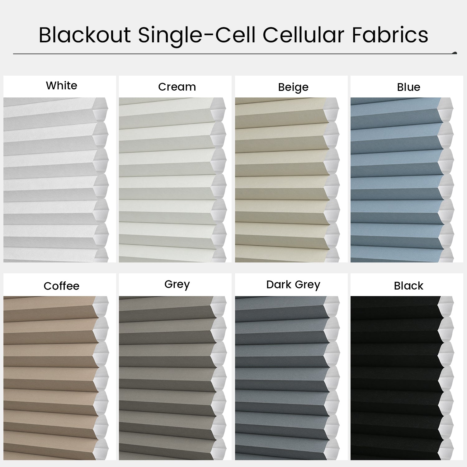 Motorized Blackout Cellular Shades, Single & Double Cell Blinds