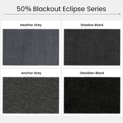 Kincmo Motorized Light Filtering Roller Shades 50% Blackout - Eclipse