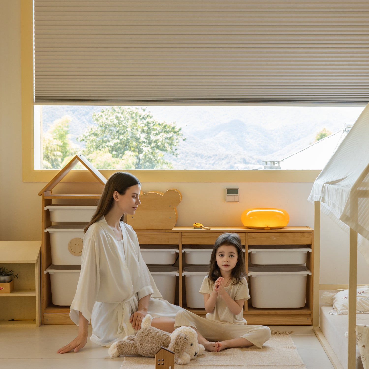 double cell cellular shades scene