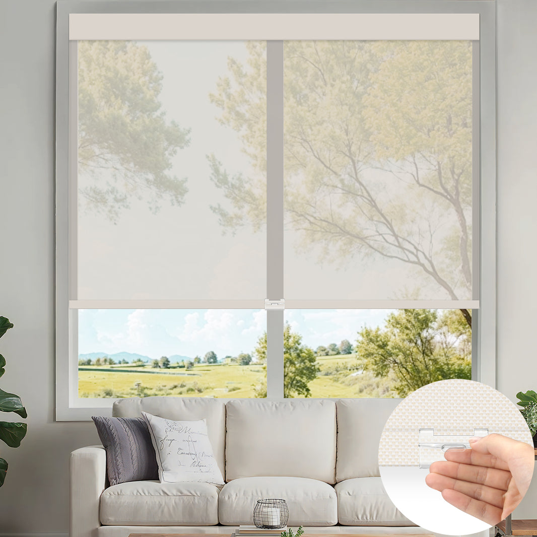 Kincmo Cordless UV Protection Solar Shades 0%/1%/3%/5% Openness