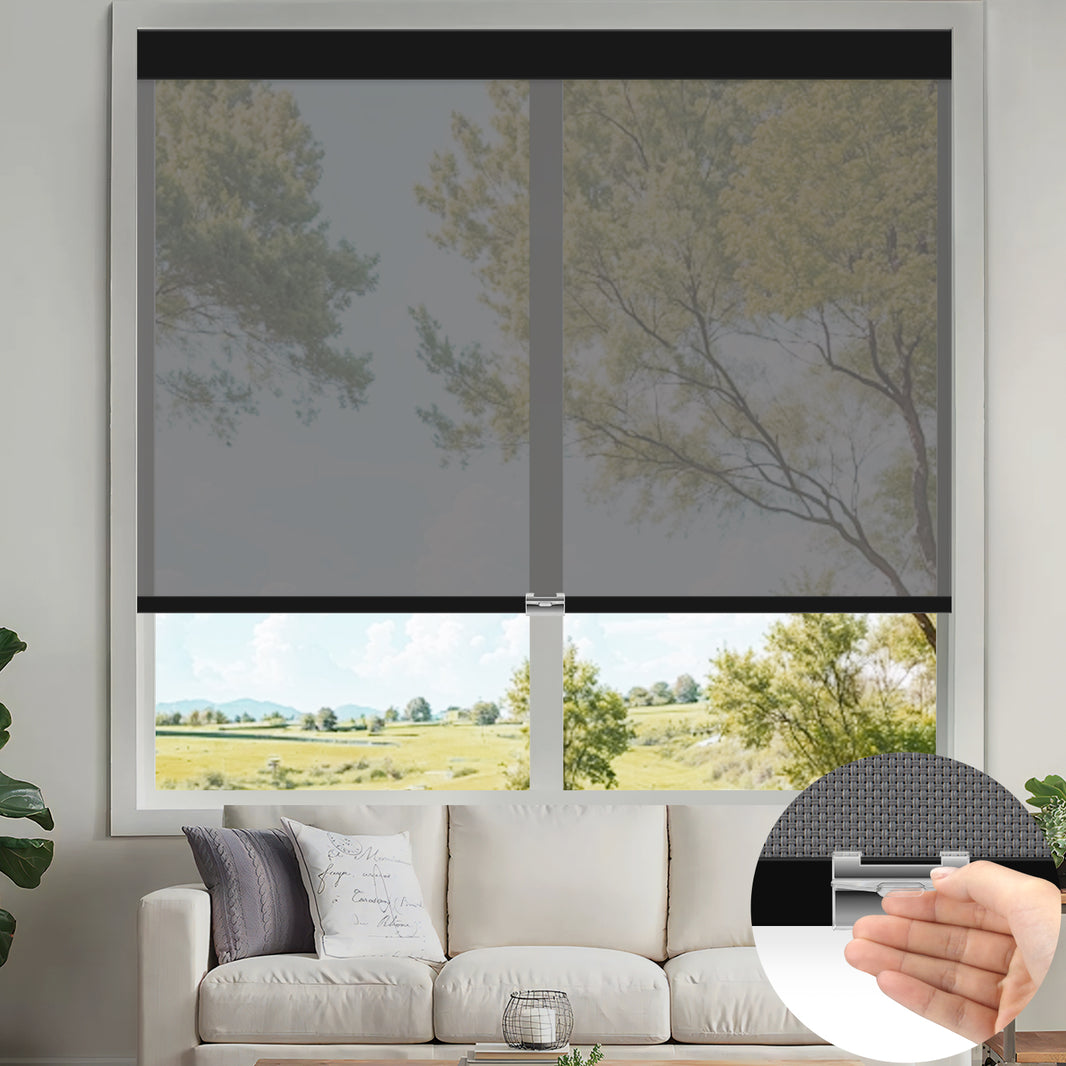 Kincmo Cordless UV Protection Solar Shades 1%/3%/5% Openness