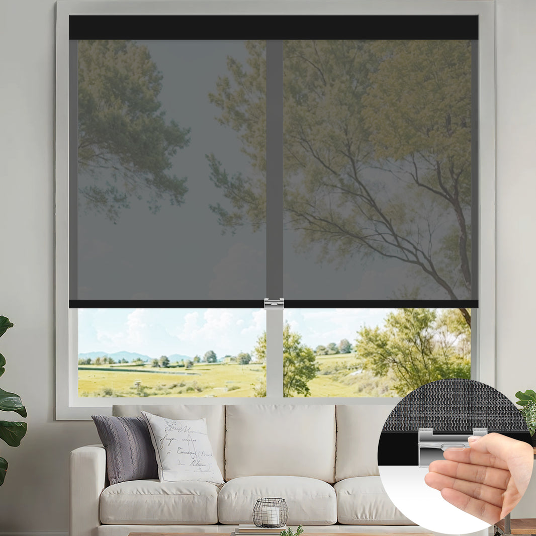 Kincmo Cordless UV Protection Solar Shades 1%/3%/5% Openness