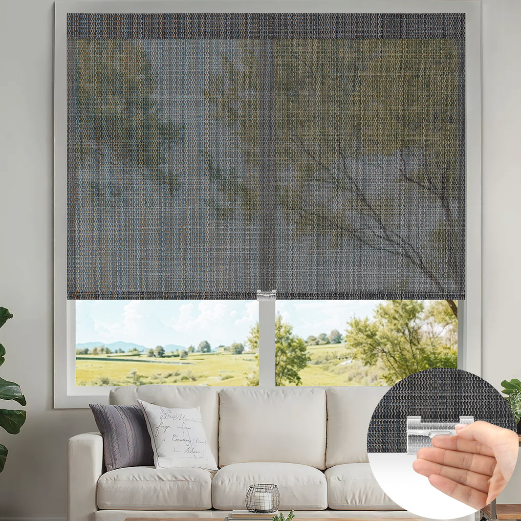 Kincmo Cordless UV Protection Solar Shades 0%/1%/3%/5% Openness