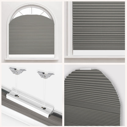 Kincmo Motorized Elongated Arched Cellular Shades