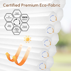 Kincmo 100% Blackout Motorized Cellular Shades