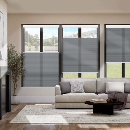 Kincmo Motorized Light Filtering Top Down Bottom Up Cellular Shades | Double Cell