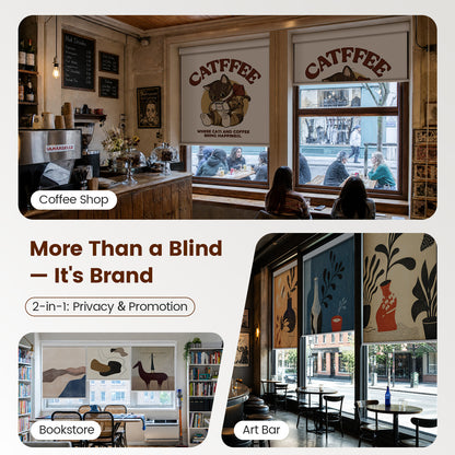 Kincmo Custom Printed Motorized Roller Shades