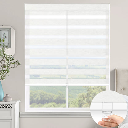 Kincmo Cordless Zebra Shades 60%/75% Blackout - Monet