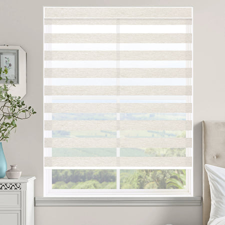 Kincmo Motorized Zebra Shades 60%/75% Blackout - Monet
