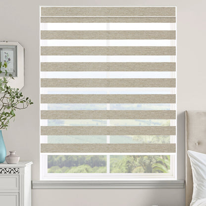 Kincmo Motorized Zebra Shades 60%/75% Blackout - Monet