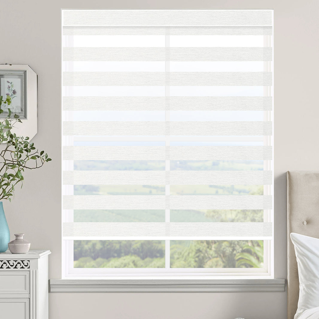 Kincmo Motorized Zebra Shades 60%/75% Blackout - Monet