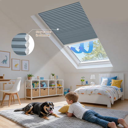 Kincmo Motorized Skylight Cellular Shades