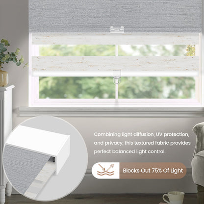 Kincmo Cordless Dual Shades | Roller Shades & Zebra Shades