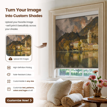 Kincmo Custom Printed Motorized Roller Shades