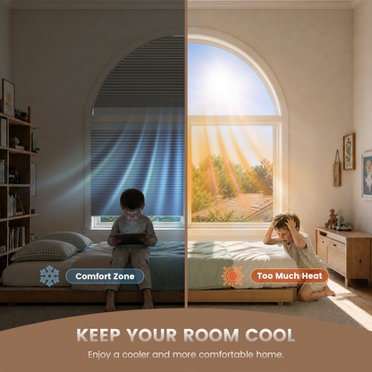 Kincmo Motorized Arched Cellular Shades