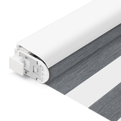 Kincmo No Drill Cordless Zebra Shades 70% Blackout - Galaxy