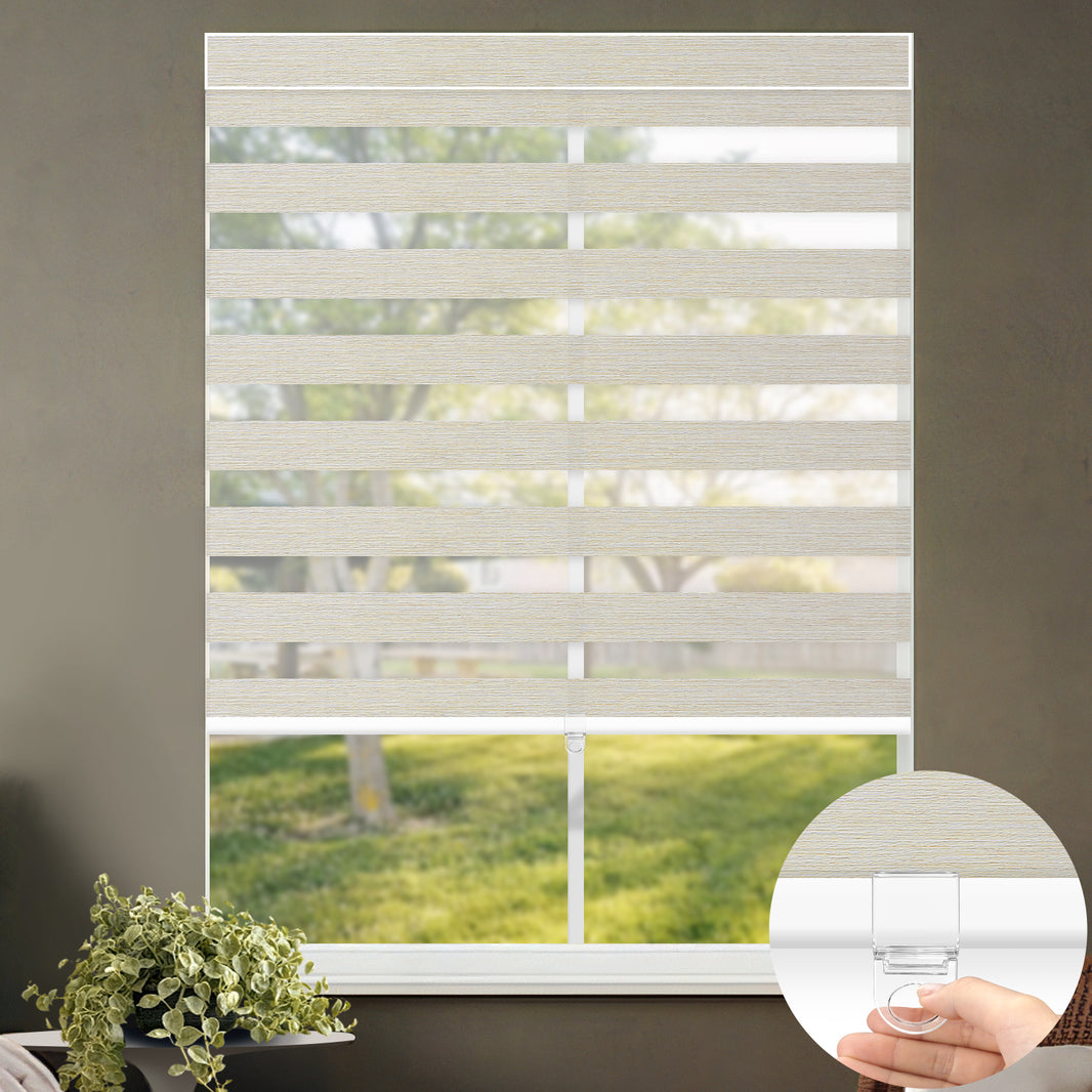 Kincmo Cordless Zebra Shades 70% Blackout - Galaxy