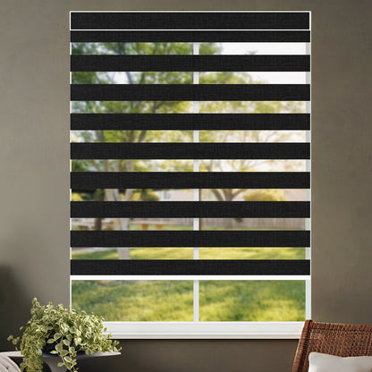Kincmo Motorized Zebra Shades 70% Blackout - Galaxy