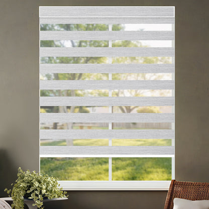 Kincmo Motorized Zebra Shades 70% Blackout - Galaxy