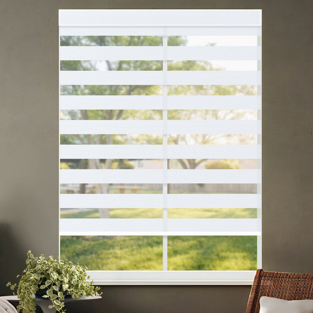 Kincmo Motorized Zebra Shades 70% Blackout - Galaxy