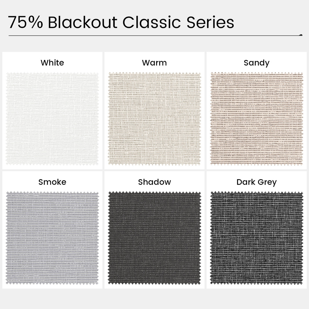 Kincmo Light Filtering Roller Fabric Swatches