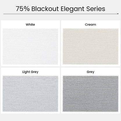 Kincmo Motorized Light Filtering Roller Shades 75% Blackout - Elegant