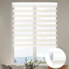 Kincmo No Drill Zebra Shades, Motorized 75% Blackout - Linen