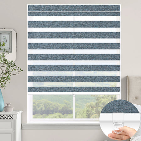 Kincmo Cordless Zebra Shades 60%/75% Blackout - Monet