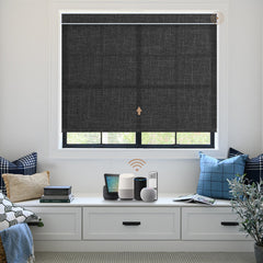 Kincmo Motorized Light Filtering Roller Shades 75% Blackout - Meridian