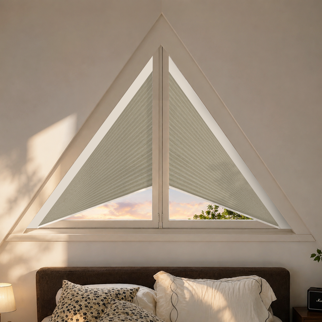 Kincmo Motorized Triangle Cellular Shades