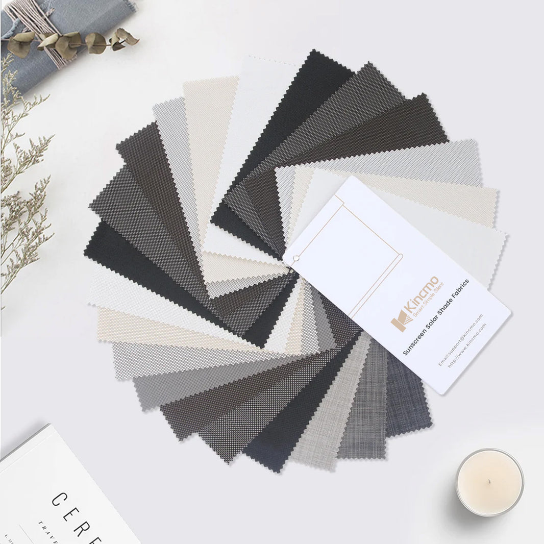 Kincmo Sunscreen Solar Shade Fabric Swatches