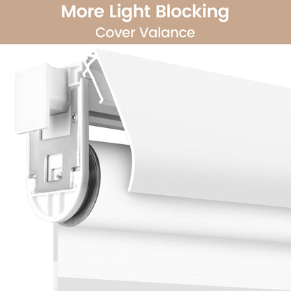 Kincmo No Drill Cordless Zebra Shades 100% Blackout - Gentle