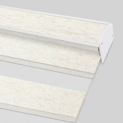 Kincmo Cordless Zebra Shades 75% Blackout - Linen