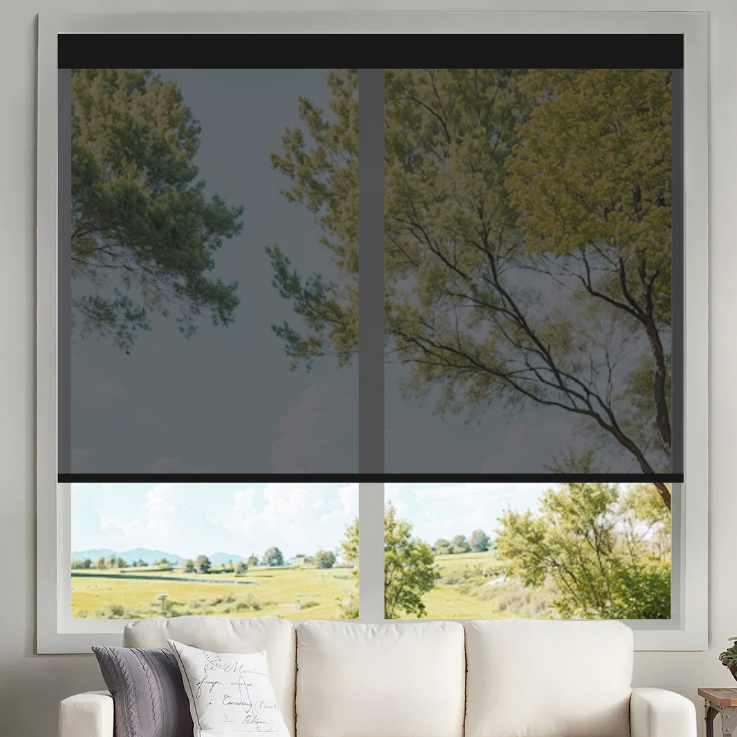 Kincmo Motorized UV Protection Solar Shades 1%/3%/5% Openness