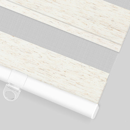 Kincmo Cordless Zebra Shades 75% Blackout - Linen