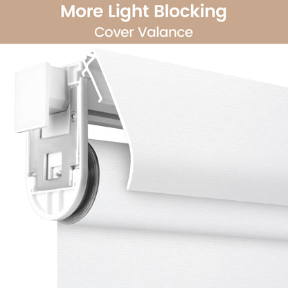 Kincmo No Drill Cordless Roller Shades 100% Blackout - Elegant