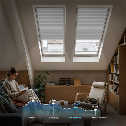 Kincmo Motorized Skylight Cellular Shades