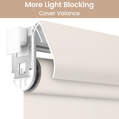 Kincmo No Drill Cordless UV Protection Solar Shades 0%/1%/3%/5% Openness