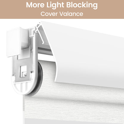 Kincmo No Drill Cordless Zebra Shades 60%/75% Blackout - Monet