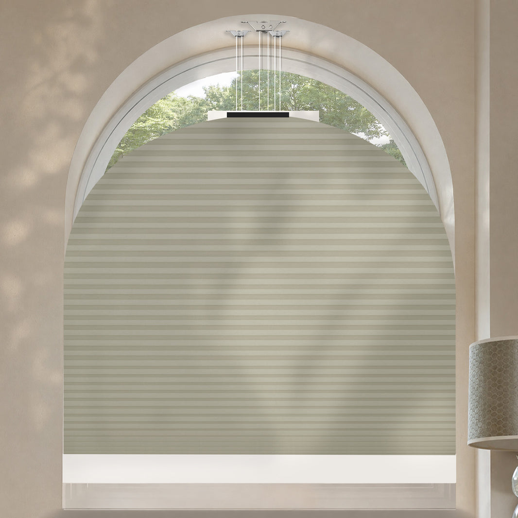 Kincmo Motorized Elongated Arched Cellular Shades