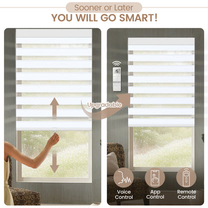 Kincmo Cordless Zebra Shades 100% Blackout - Gentle