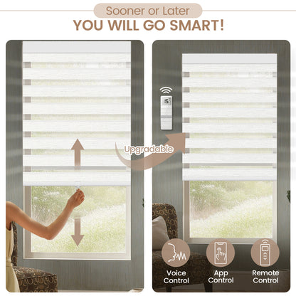 Kincmo Cordless Zebra Shades 60%/75% Blackout - Monet