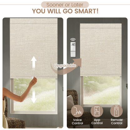Kincmo Cordless 100% Blackout Roller Shades - Aurora