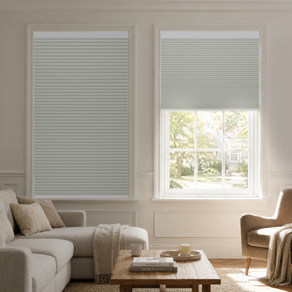 Kincmo No Drill Cellular Shades, Motorized 100% Blackout