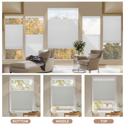 TDBU Cellular Shades in Living Room