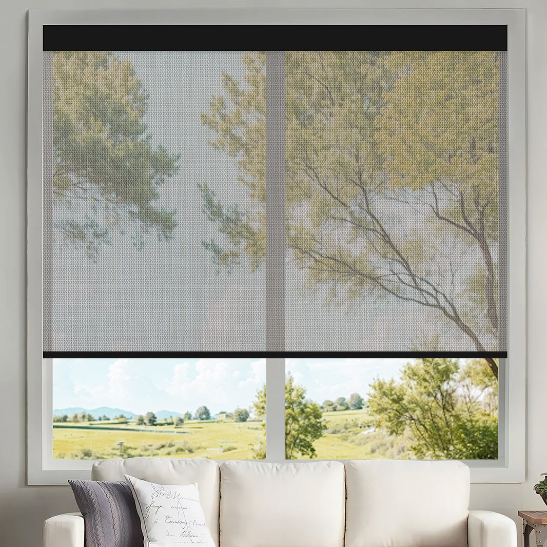 Kincmo Motorized UV Protection Solar Shades 1%/3%/5% Openness