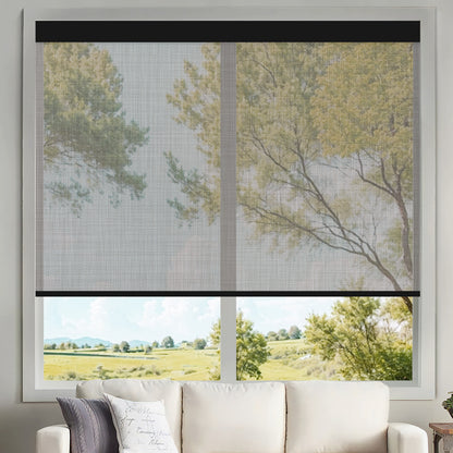 Kincmo Motorized UV Protection Solar Shades 1%/3%/5% Openness