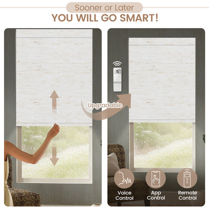 Kincmo Cordless Roller Shades 100% Blackout - Linen